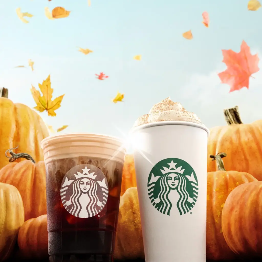Pumpkin latte - Starbucks