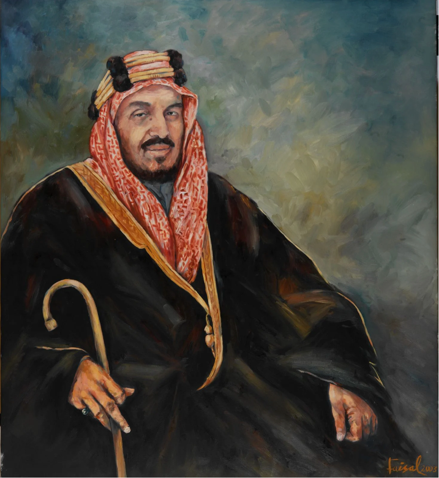 Painting by artist Prince Faisal Bin Sultan Al Saud