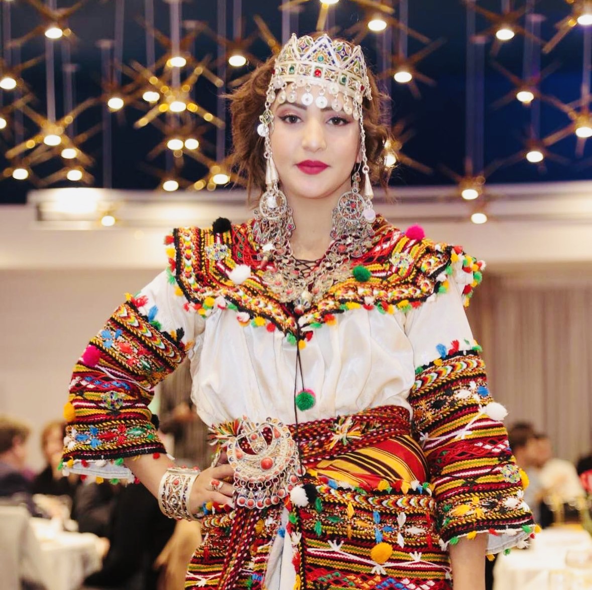 Woman in an Algerian Amazigh Traditional Dress